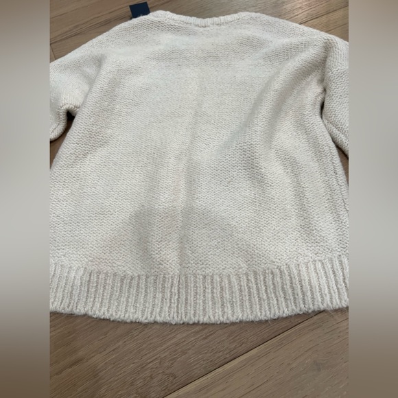 Abercrombie Kids | Cable Knit Sweater | Cream Color | Girls Size 7/8 - Picture 4 of 6